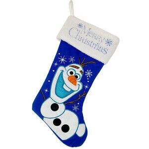 DISNEY Frozen Olaf Blue Merry Christmas Stocking